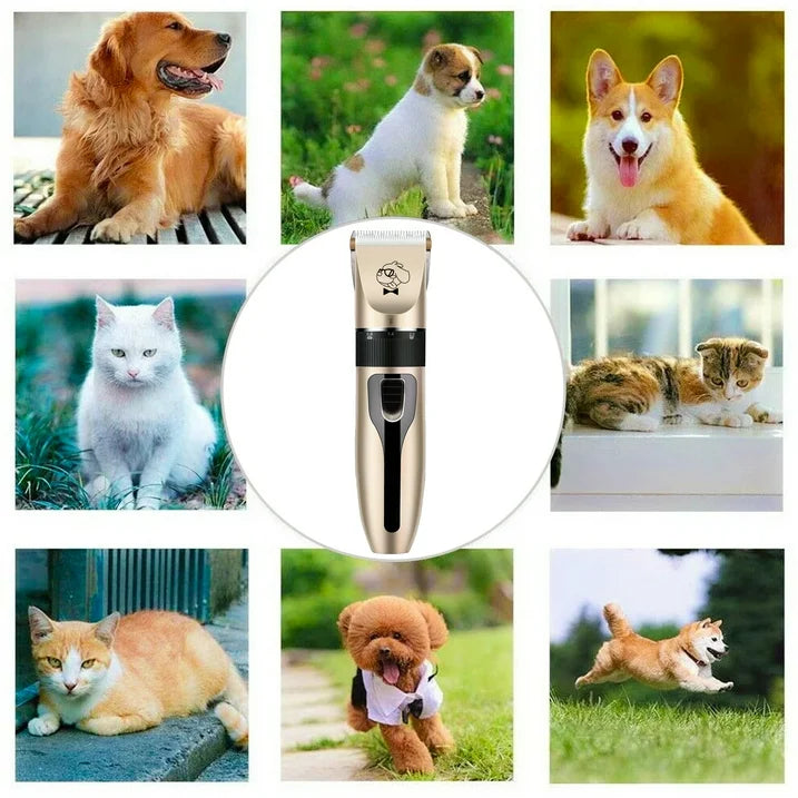 Lugackme Dog Clippers for Grooming Low Noise Rechargeable Dog Grooming Clippers Cordless Dog Shaver Dog Grooming Kit with 4 Combs