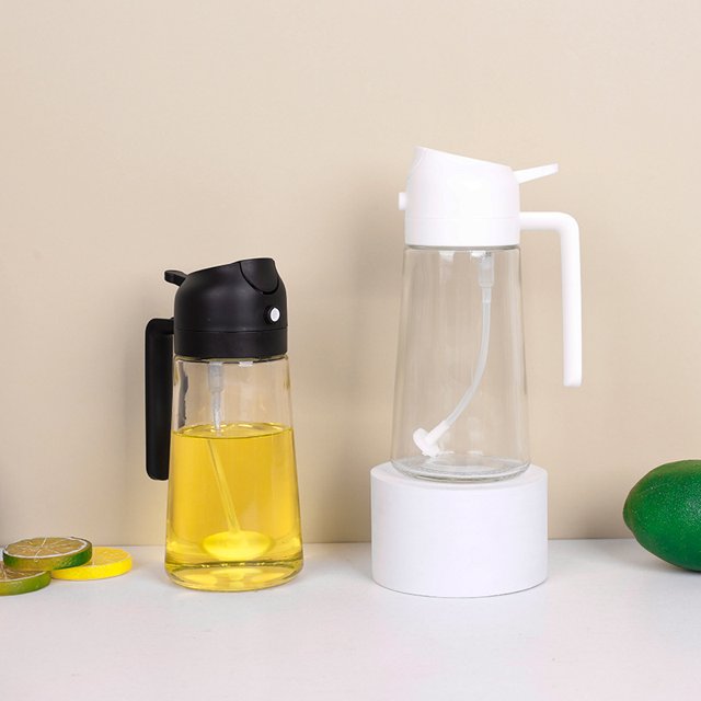 YUOFD Oil Sprayer for Cooking, 2 Pack Olive Oil Mister Sprayer 200ml/7oz Plastic Olive Oil Spray Bottle for Air Fryer, BBQ, Baking, Salad