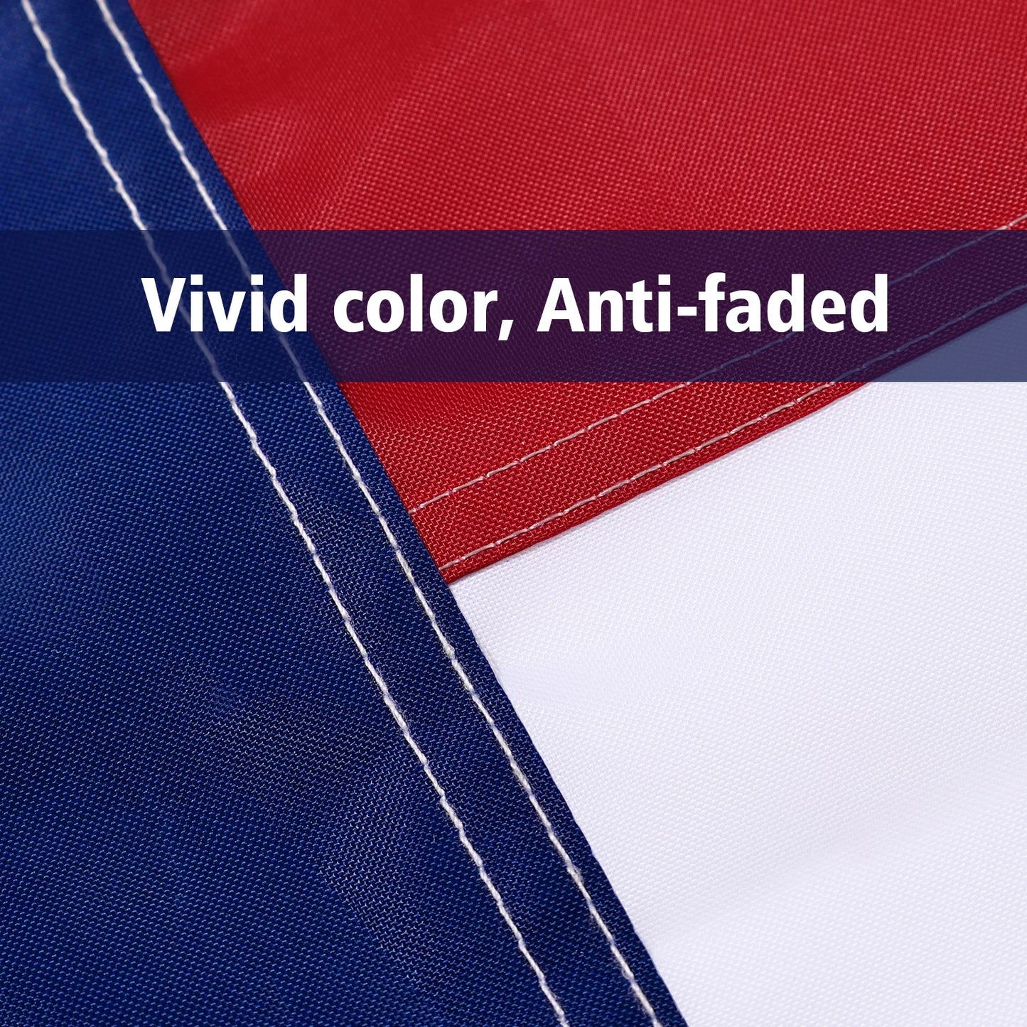 American Flags 3x5 Strongest Longest Lasting Embroidered Stars Heavy Duty Durable Polyester US Flags for Outdoors Vivid Color, Sewn Stripes, Brass Grommets