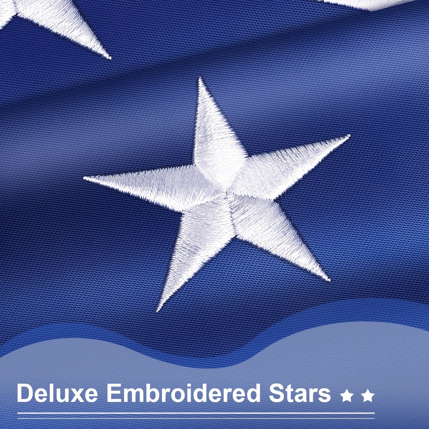 TOOUP American Flag 3x5 FT Outdoor Heavy Duty Made in USA, USA Flag 3x5 FT, Sturdy American Flags 3x5 for Outside Longest Lasting, Fade Resistant US Flag with Embroidered Stars, Brass Grommets, Sewn Stripes