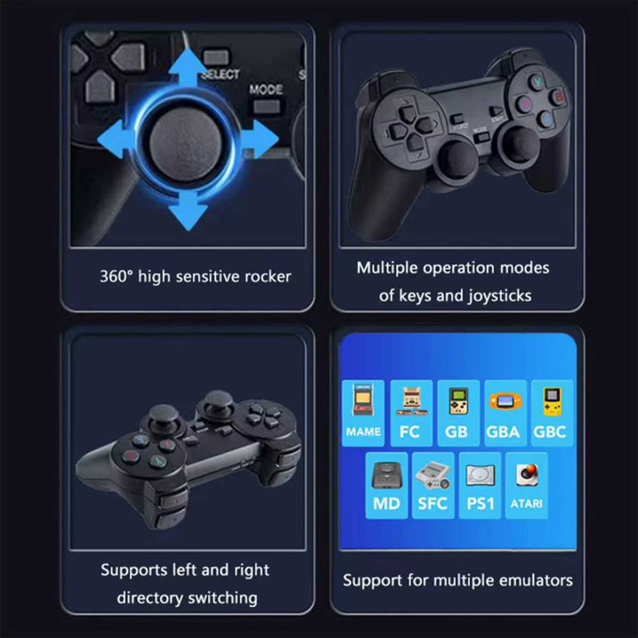 Lugackme M8 2.4G Wireless Controllers External Game Stick 64G Built-in Storage for TV