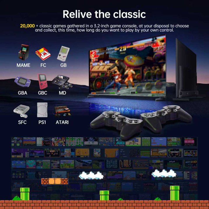 Lugackme M8 2.4G Wireless Controllers External Game Stick 64G Built-in Storage for TV