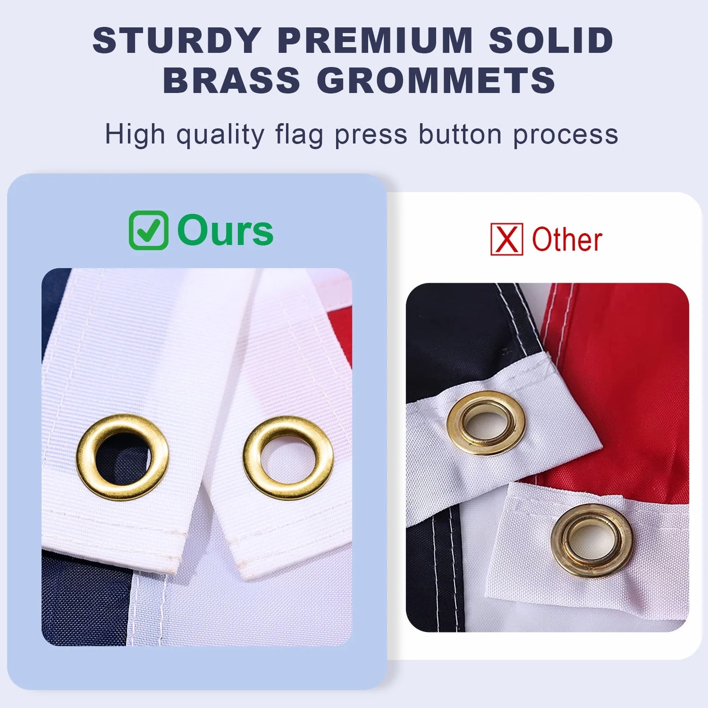 American Flag 3x5 Outdoor Heavy Duty - US USA Flag 3x5 Outdoor, American Flag, American Flags 3x5 for Outside Embroidered All Weather United States Flag
