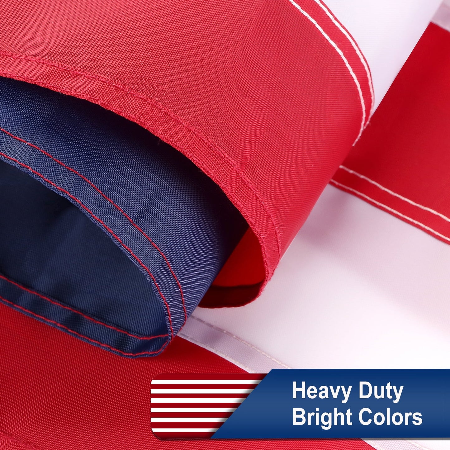 American Flag 4x6 FT Outdoor Heavy Duty - Deluxe 4x6 FT US USA Flags for Outside Deluxe Embroidered Stars, Sewn Stripes, Brass Grommets