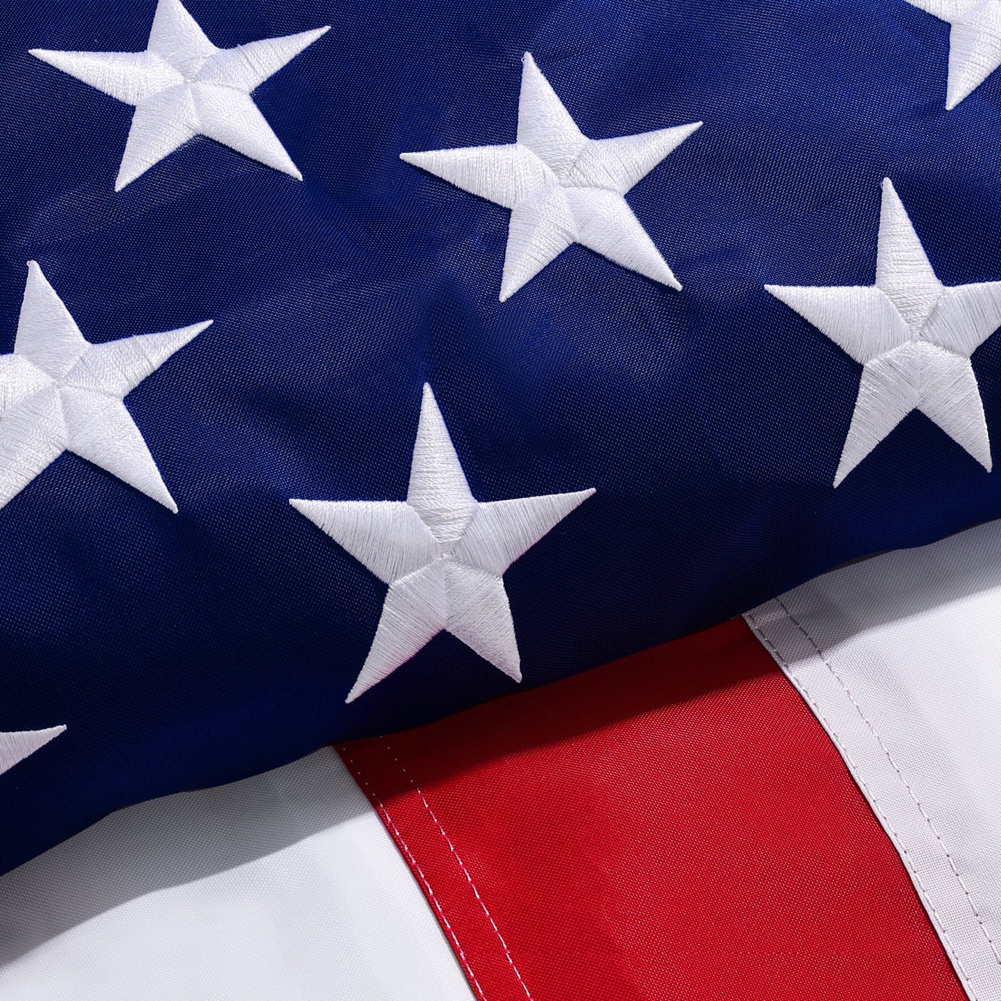 American Flag 4x6 FT Outdoor Heavy Duty - Deluxe 4x6 FT US USA Flags for Outside Deluxe Embroidered Stars, Sewn Stripes, Brass Grommets