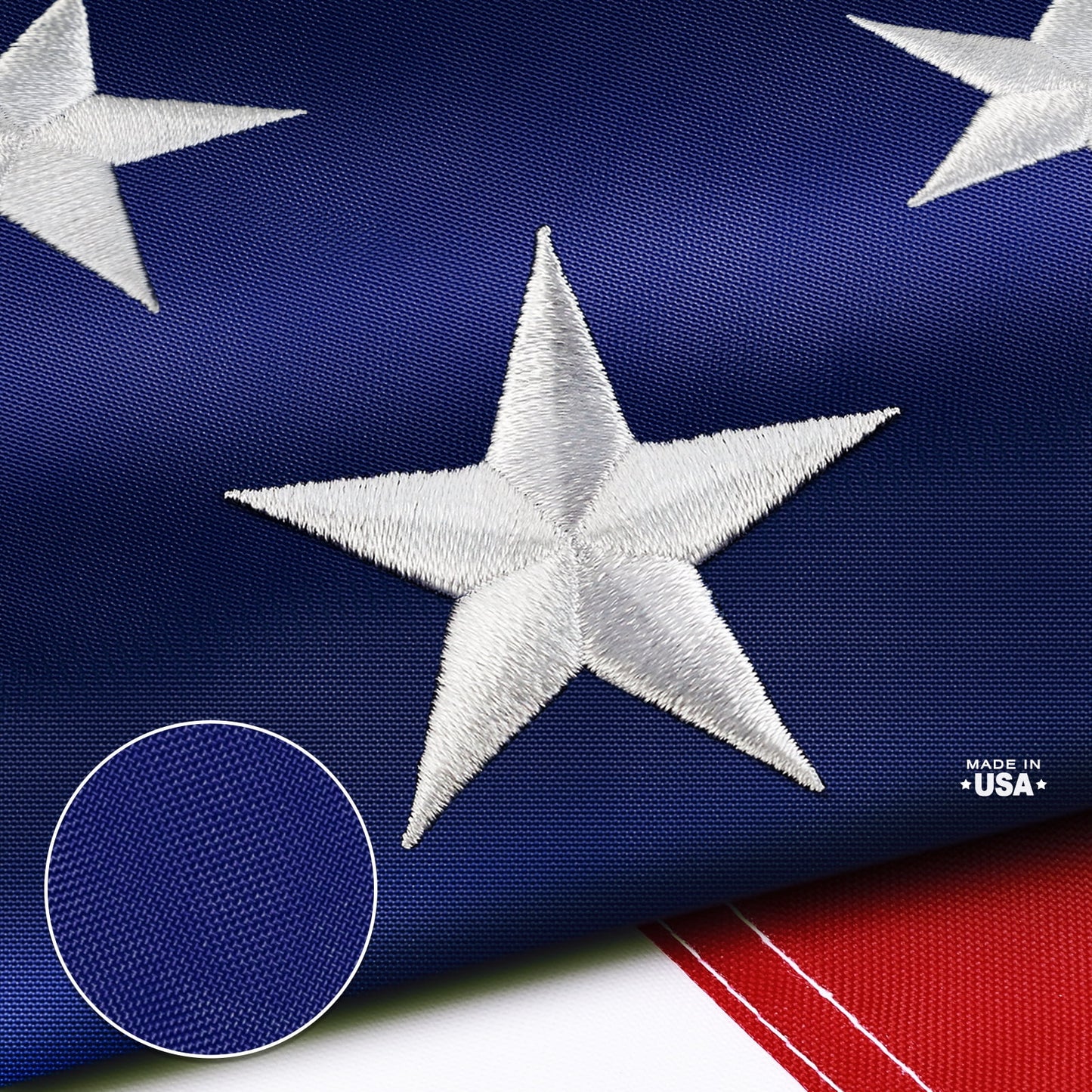 TOOUP American Flag 4x6 FT Outdoor Heavy Duty Made in USA, USA Flag 4x6 FT, Sturdy American Flags 4x6 for Outside Longest Lasting, Fade Resistant US Flag with Embroidered Stars, Brass Grommets, Sewn Strxe