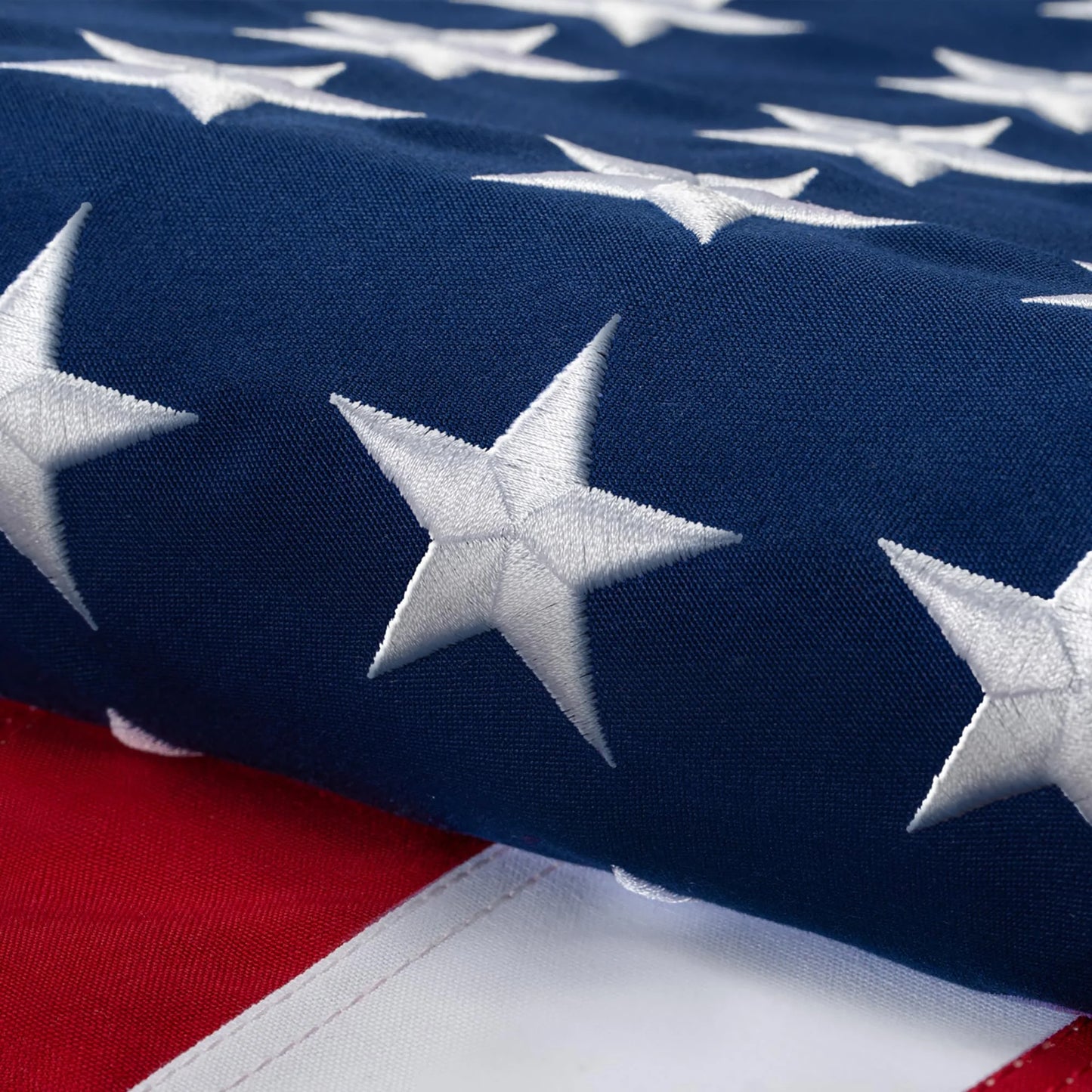 Arevtovis American Flag 4x6 Ft, Cotton US Flag Tear Proof Heavy Duty Fabric, Embroidered Stars, Sewn Stripes, Brass Grommets Indoor Outdoor Flags