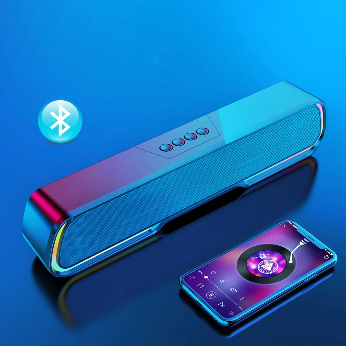 Arevtovis Bluetooth Speaker, Portable Wireless Outdoor Speaker, Bluetooth 5.3, TWS Dual Pairing Speaker Small Bluetooth Speaker for Party, Home, Travel