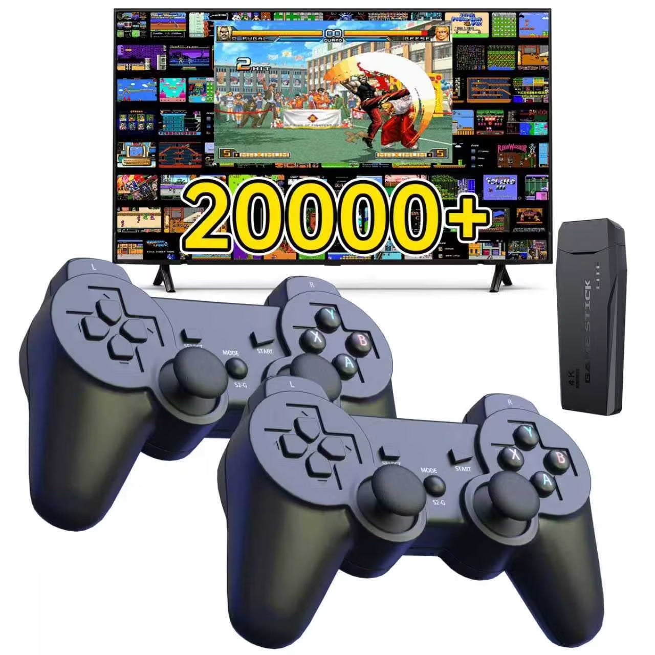 Lugackme M8 2.4G Wireless Controllers External Game Stick 64G Built-in Storage for TV