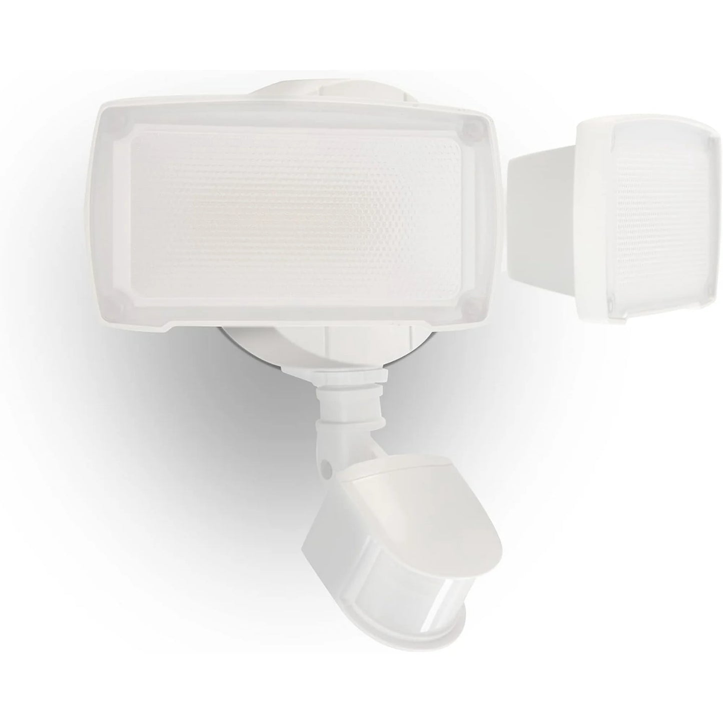UME 19W LED Security Lights Motion Sensor Light Outdoor, 2000LM Motion Flood Light, 5000K, IP65 Waterproof, 2 Adjustable Head Motion Detector Security Light for Exterior,Outside,Garage,Yard(White)