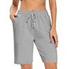 VDJ Women Summer Shorts Cusual Loose 9'' Bermuda Shorts Drawstring Athletic Short Pants with Pockets
