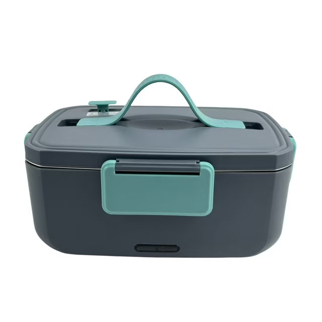 YUOFD Electric Lunch Box Food Heater, Portable Food Warmer, Hot Lunch Warmer Heated Lunch Box for Adults, 90W 2L 12V-24V 110V Stainless Steel Container Portable Food Heater (Dark Green)