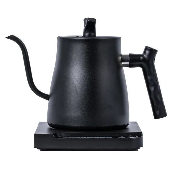 YUOFD Electric Gooseneck Kettle, 1L Pour Over Stainless Steel Kettle for Coffee, Intelligent Temperature Control