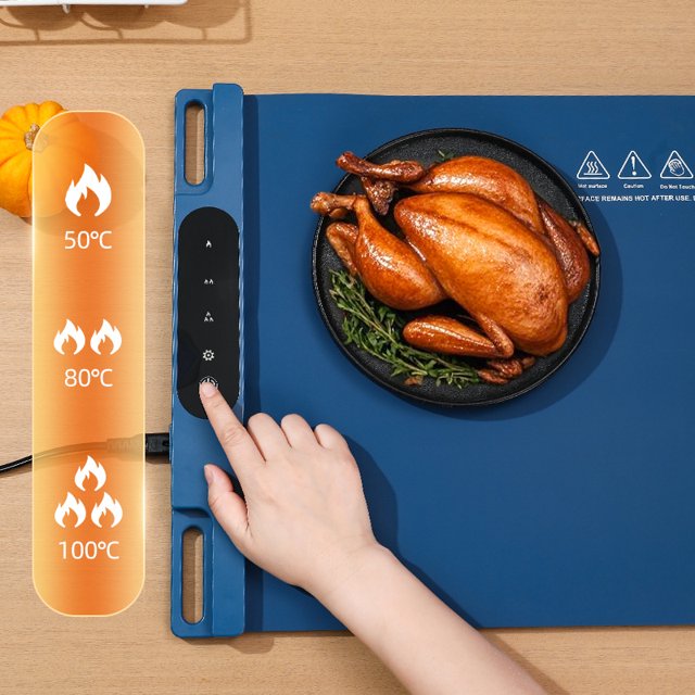 YUN Food Warming Tray, Electric Warmer Mat, Adjustable Temperature, for Party, Family Dinner, Residential, Commercial