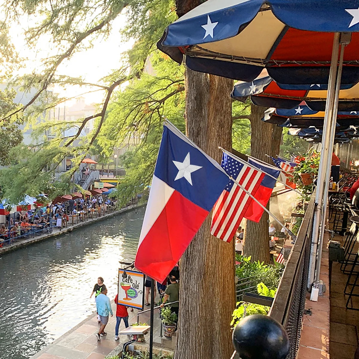 Texas Flag 2x3 Feet - Embroidered Star Sewn Stripes Outdoor Heavyweight 210D Oxford Nylon Flags Vivid Color - Canvas Header Brass Grommets and 4 Stitch Hemming USA Flag
