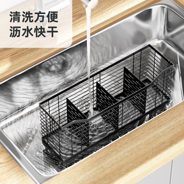 YUOFD kitchen rack chopsticks spoon knife fork shovel storage rack multi-function kitchen utensil storage tube